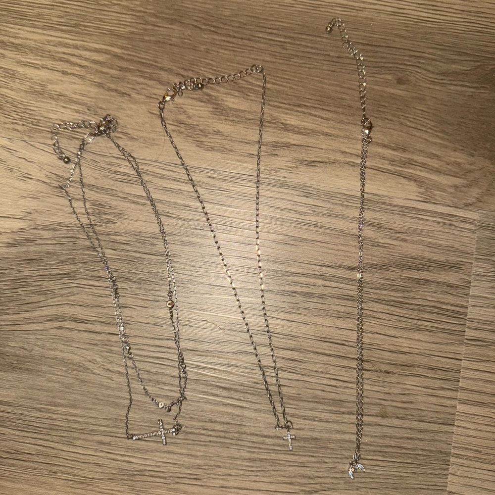 Elegant Silver Necklace Set‎
